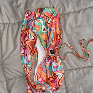 Colorful Abstract halter Top